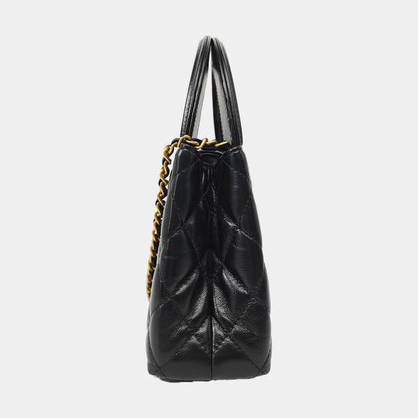 KELLY Mini Quilted Lambskin Black