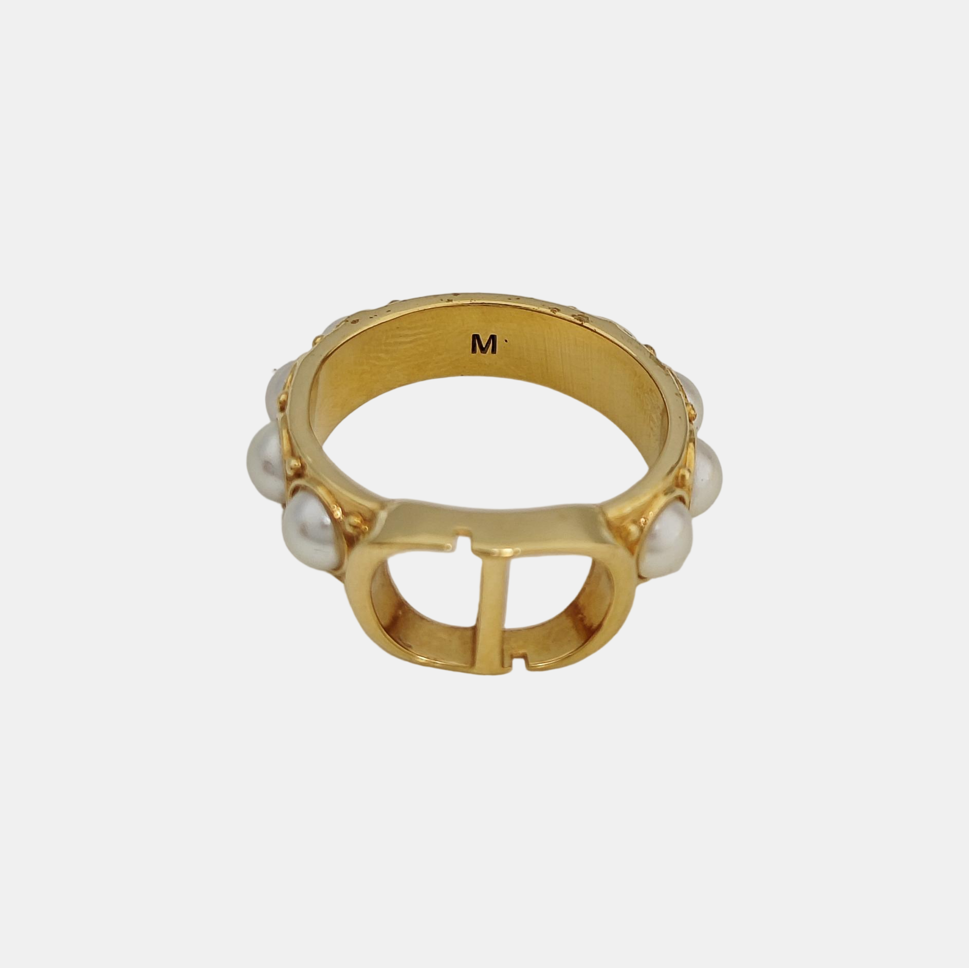 30 Montaigne Faux Pearl Gold Ring EU 53