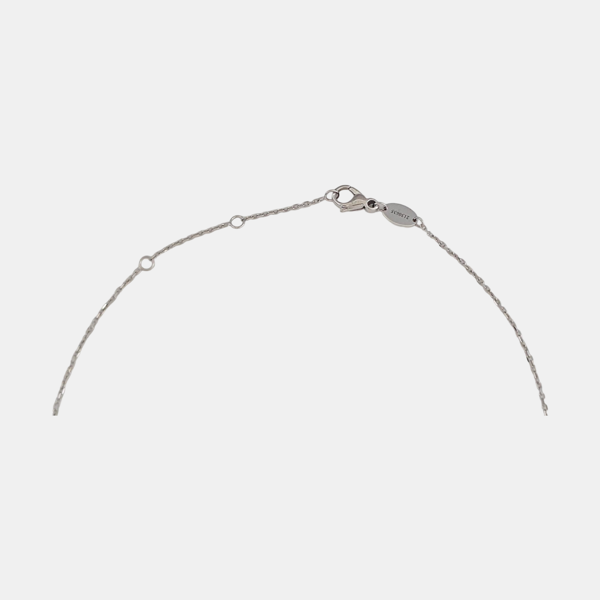 Jeux De Liens 18k White Gold Silver Necklace