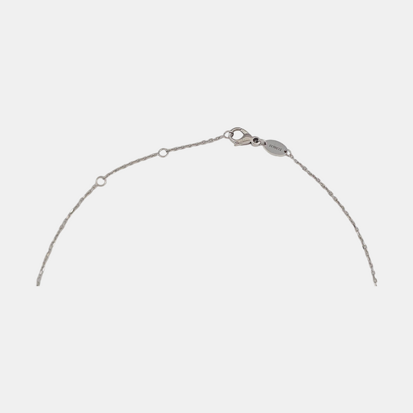 Jeux De Liens 18k White Gold Silver Necklace