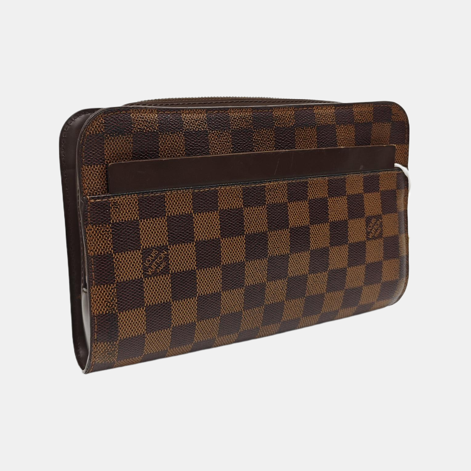 SAINT LOUIS Damier Ebene Coated Canvas Brown