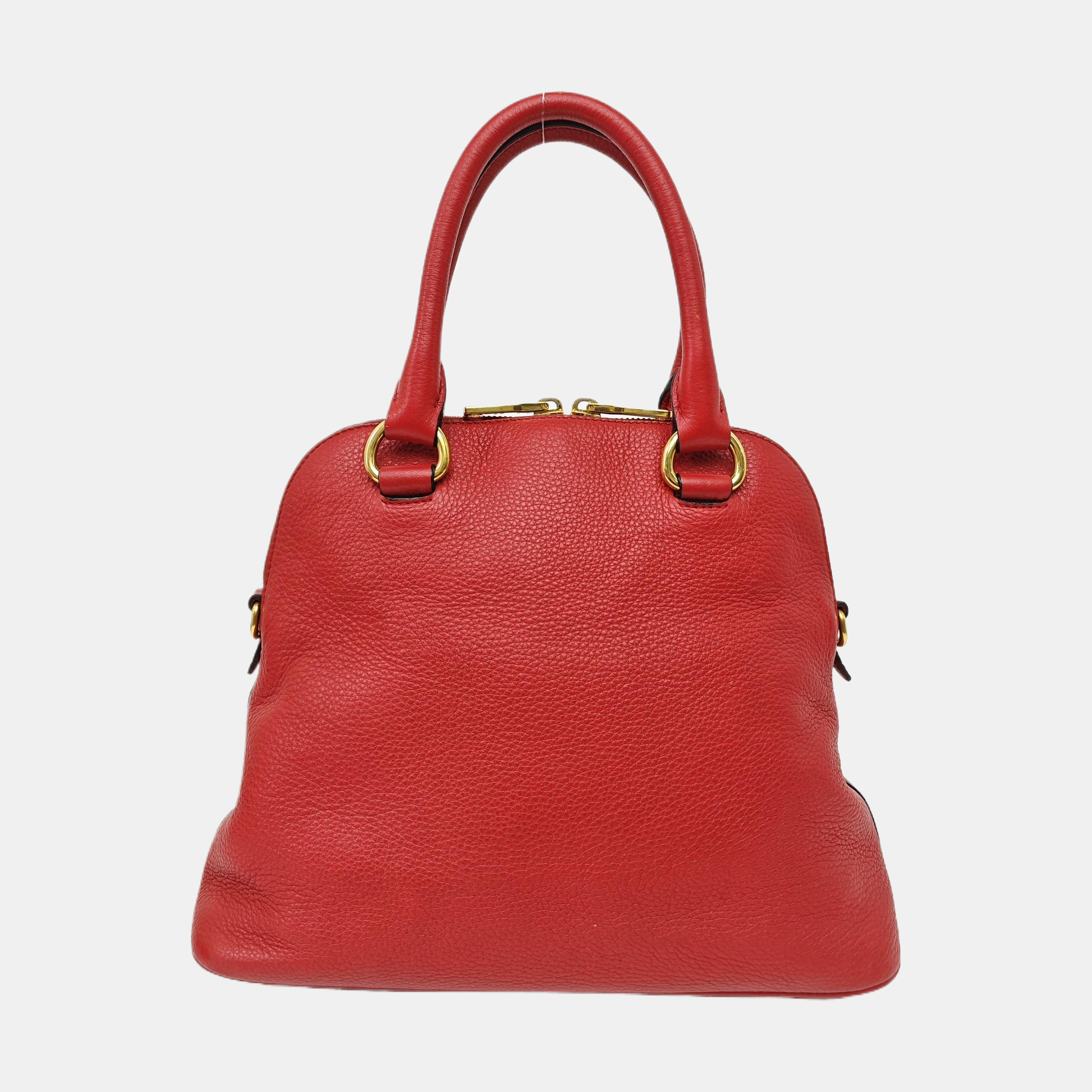 Calfskin Shoulder Bag Red