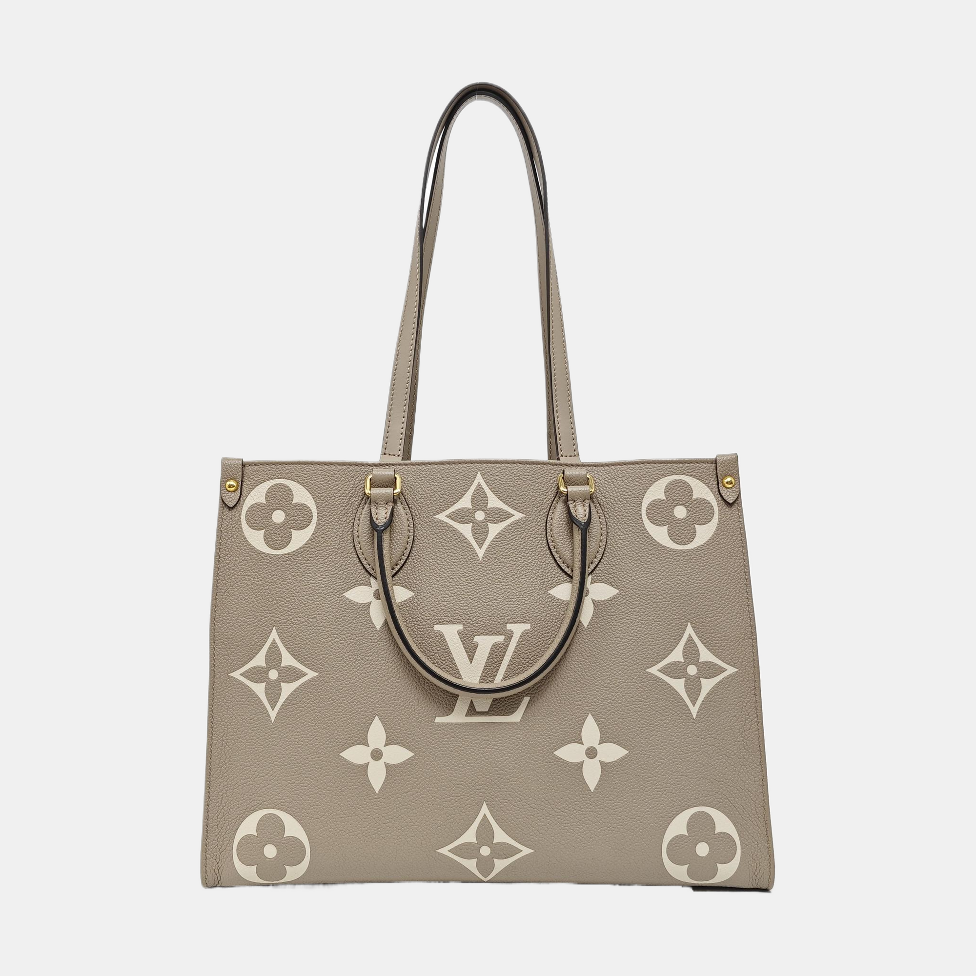 ONTHEGO MM Monogram Calfskin Gray