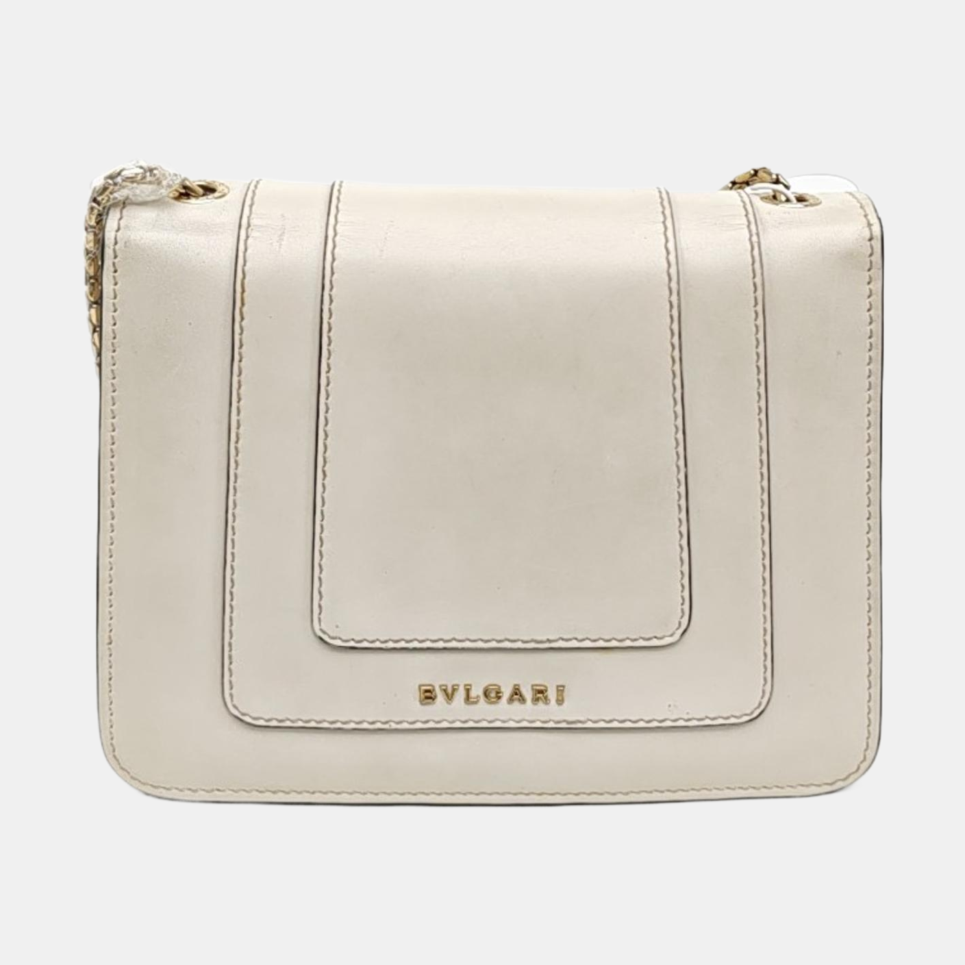 SERPENTI FOREVER Small Calfskin White