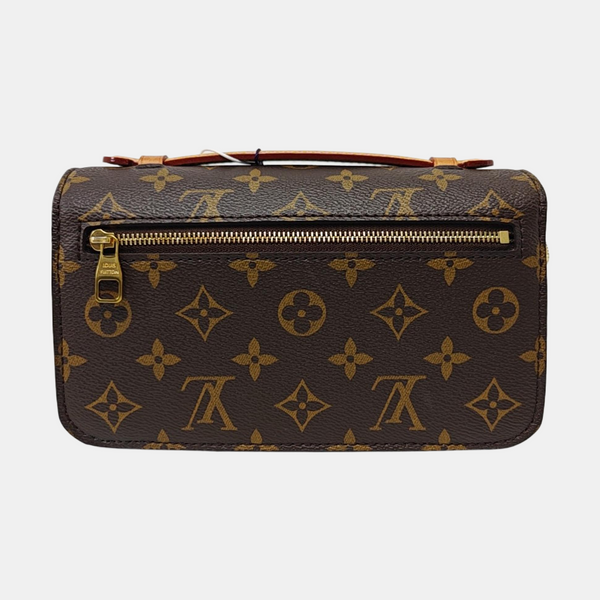 MÉTIS EAST WEST Monogram Coated Canvas Brown