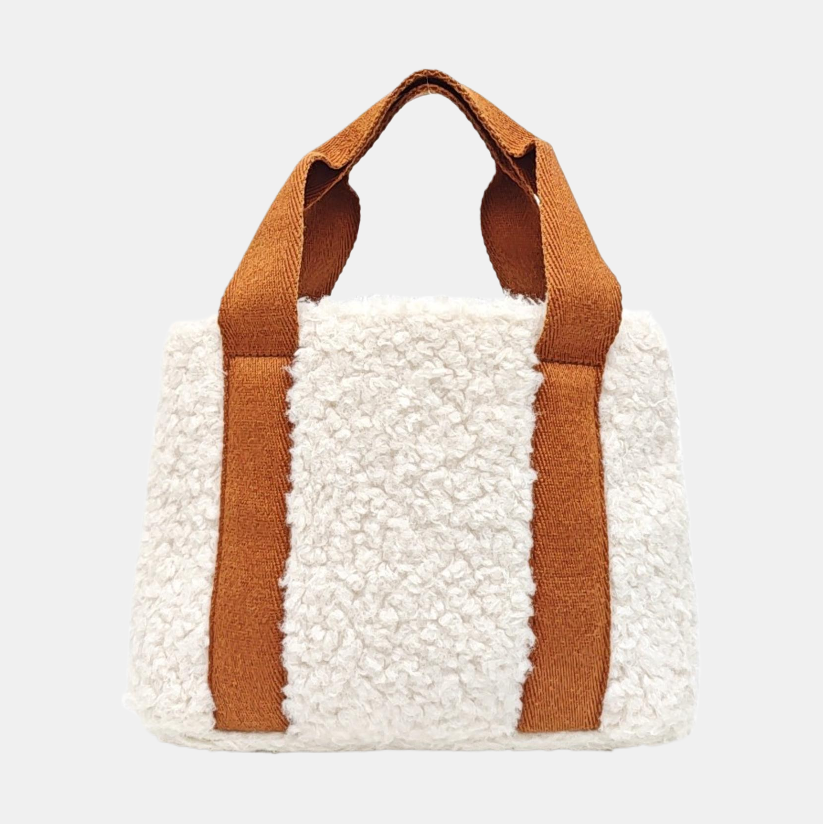 Fabric Shoulder Bag White