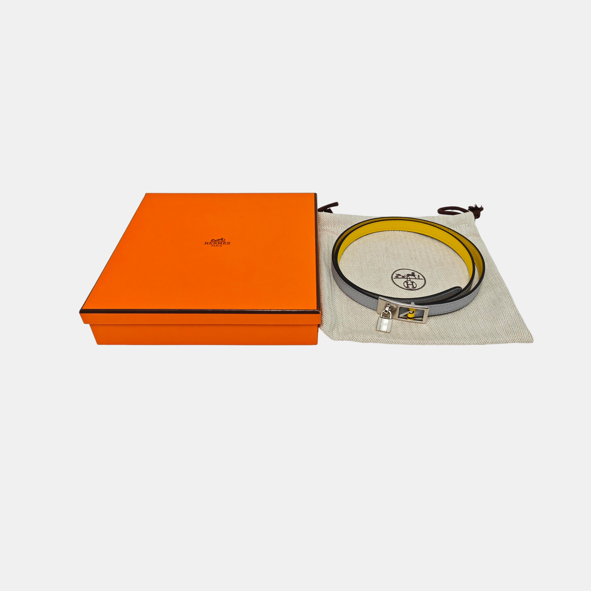 Leather Belt Gray