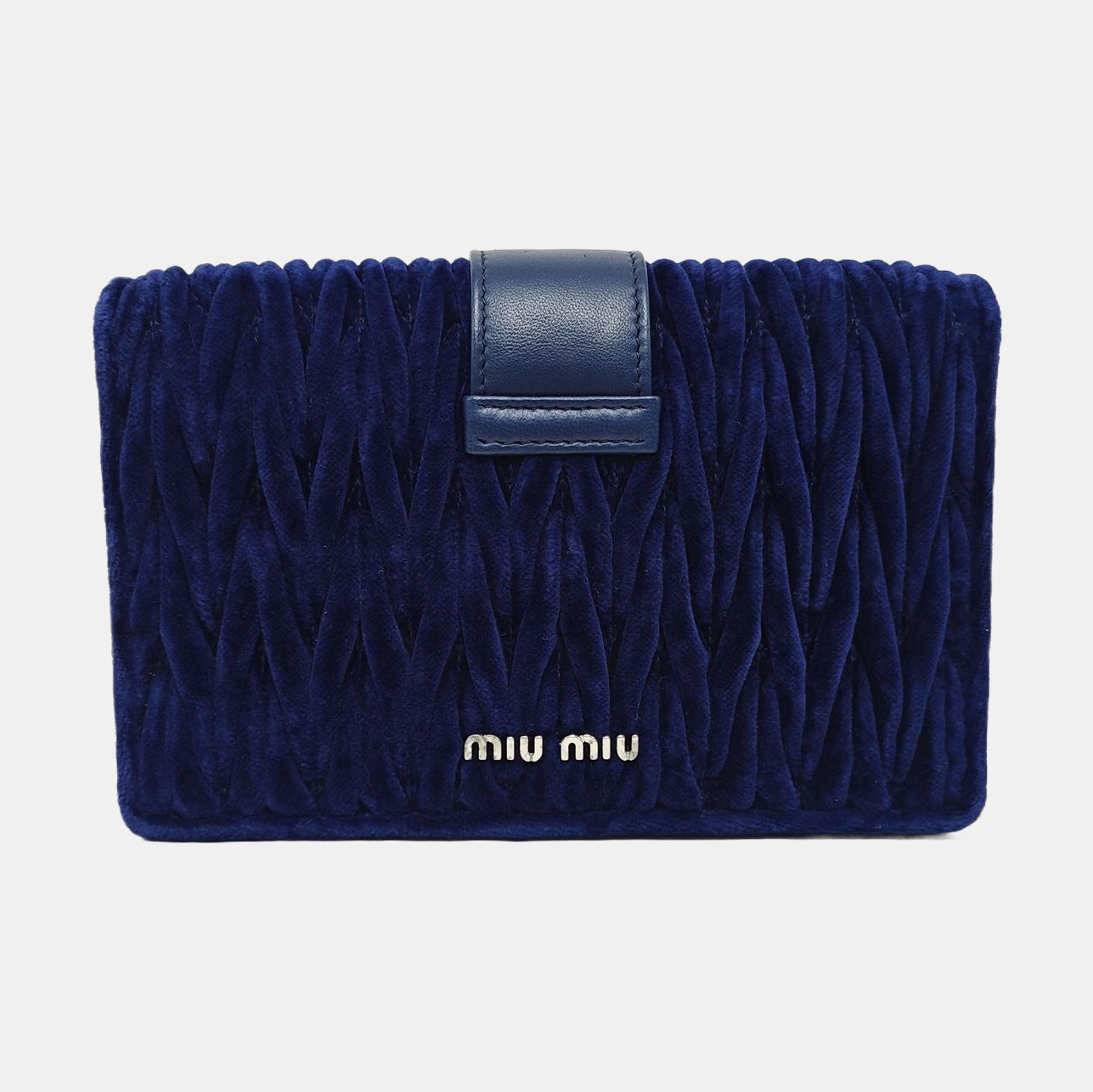 Velvet Shoulder Bag Blue