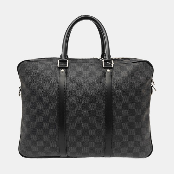 PORTE-DOCUMENTS PM Damier Graphite Coated Canvas Black