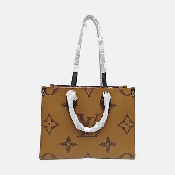 ONTHEGO MM Monogram Coated Canvas Brown