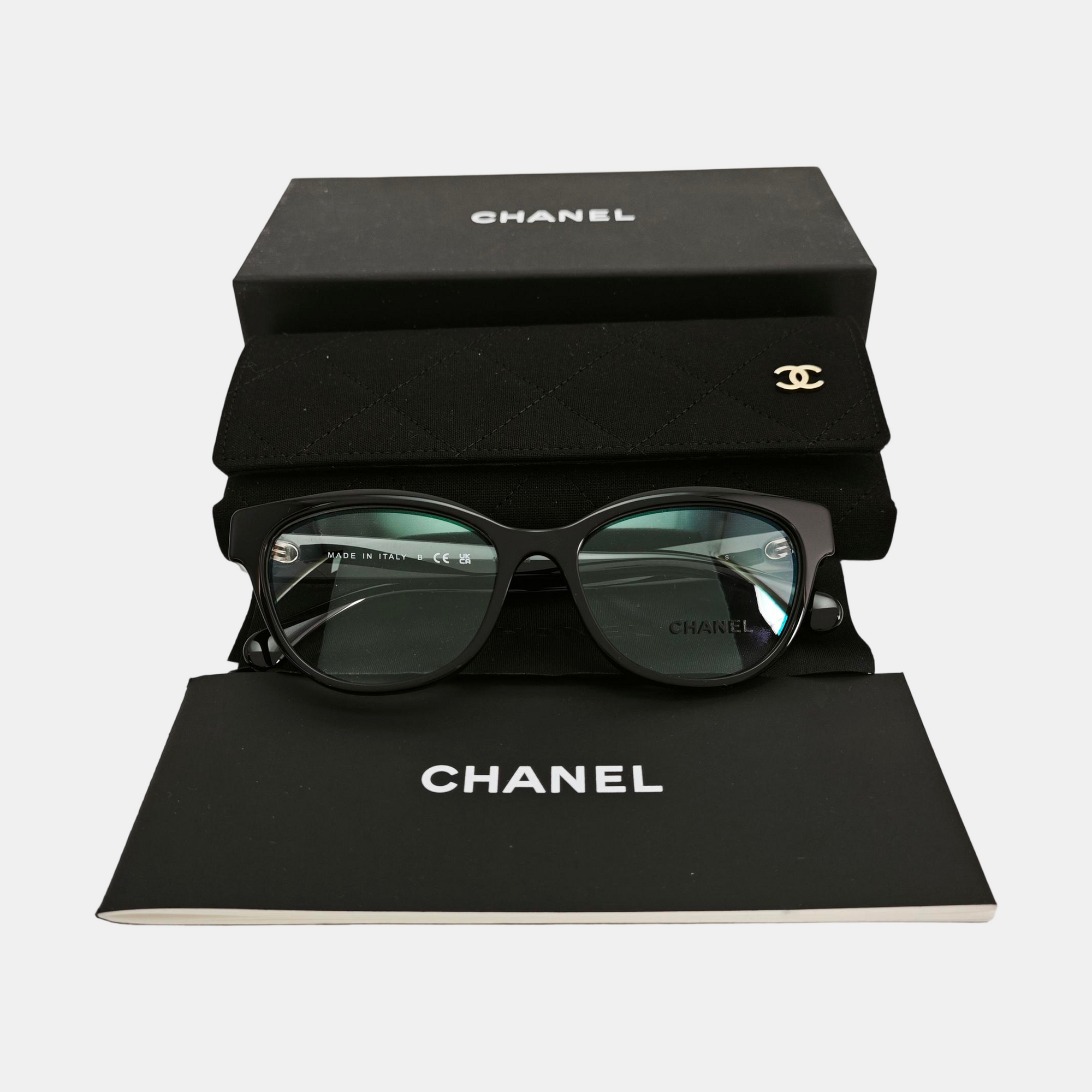 Synthetic Eyeglasses Black