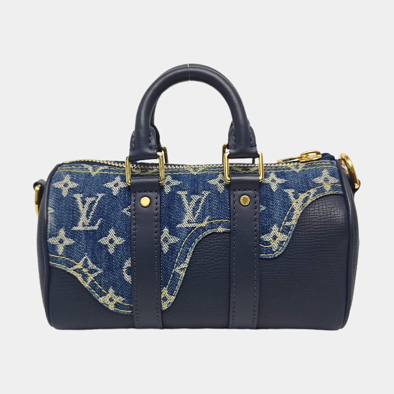 KEEPALL Nano Monogram Denim Blue