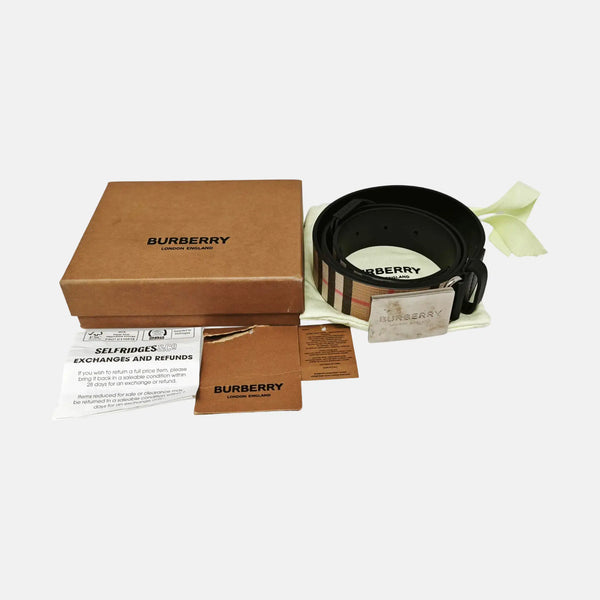 Coated Canvas Belt Beige