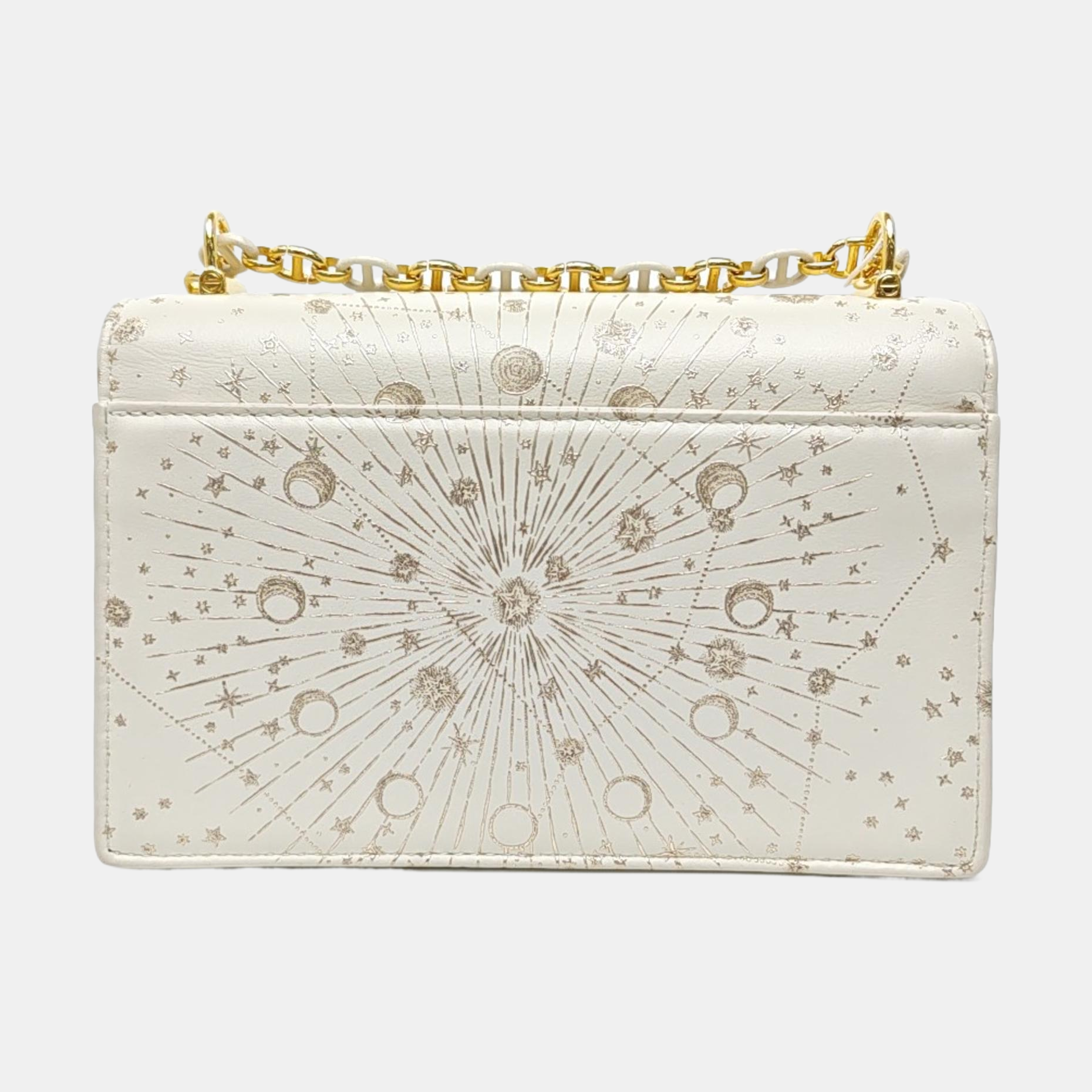 Miss Caro Mini Calfskin White