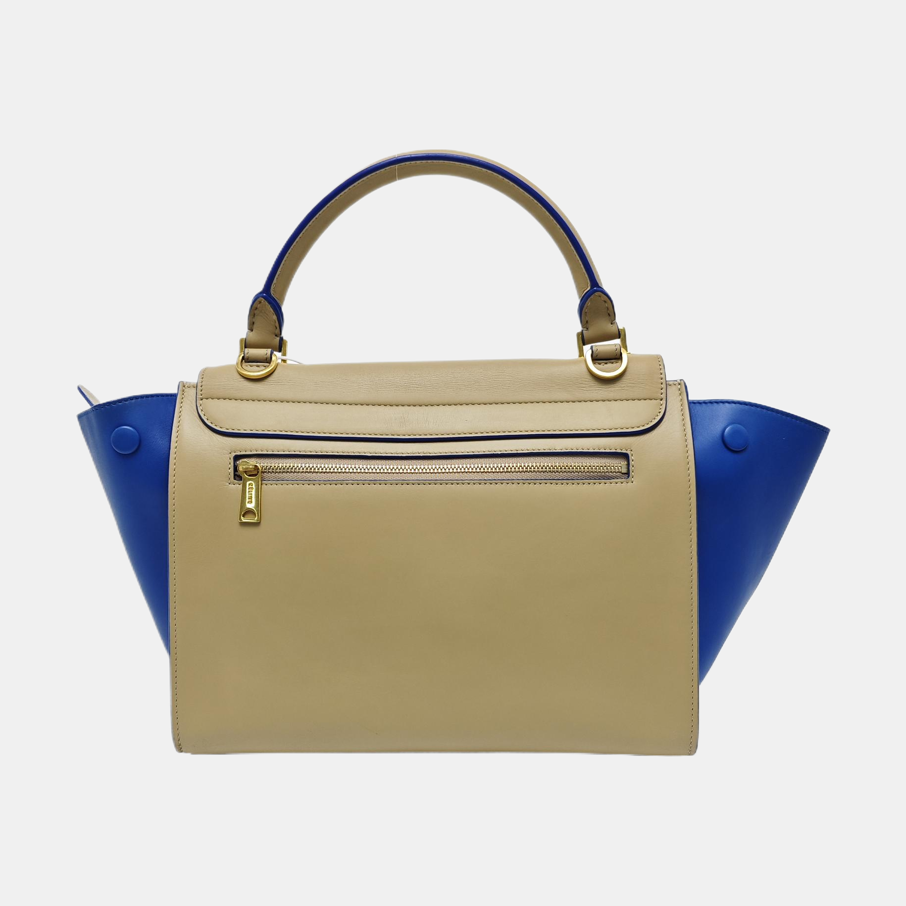 TRAPEZE Small Calfskin Beige