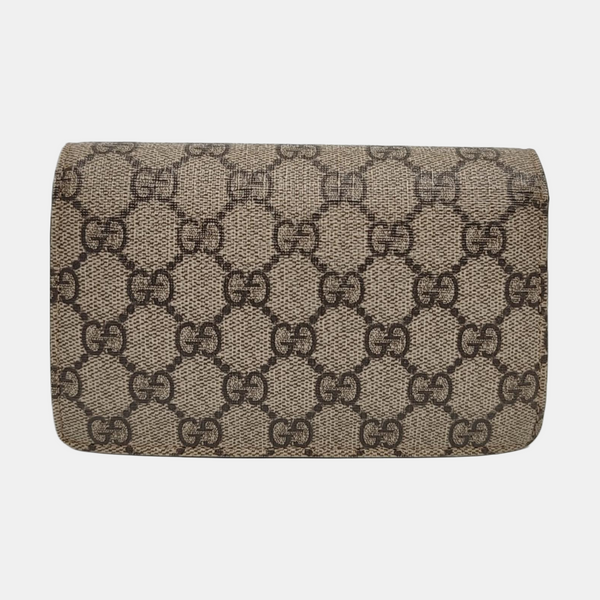 Dionysus Super Mini Monogram Coated Canvas Beige