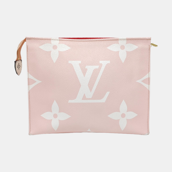 TOILET POCKET 26 Monogram Coated Canvas Red
