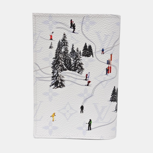 Coated Canvas Card Holder White
