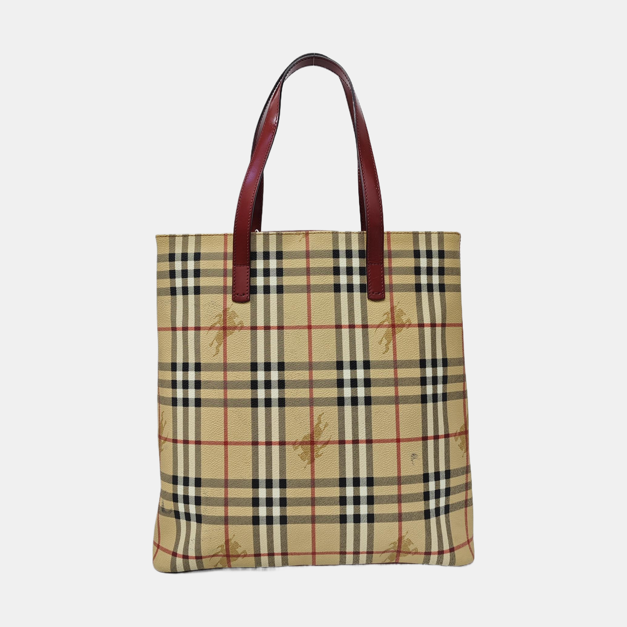 Coated Canvas Top Handle Bag Multicolor