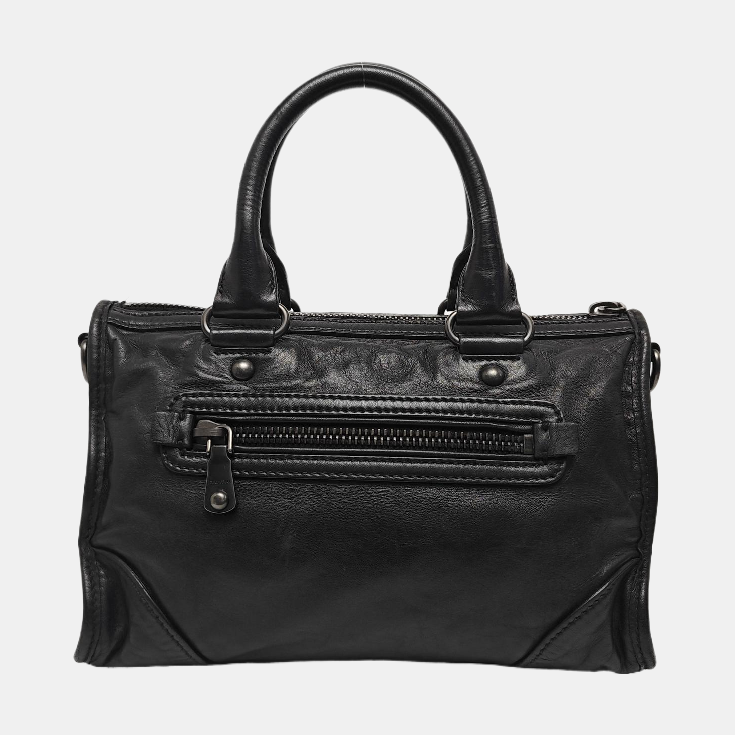Calfskin Shoulder Bag Black