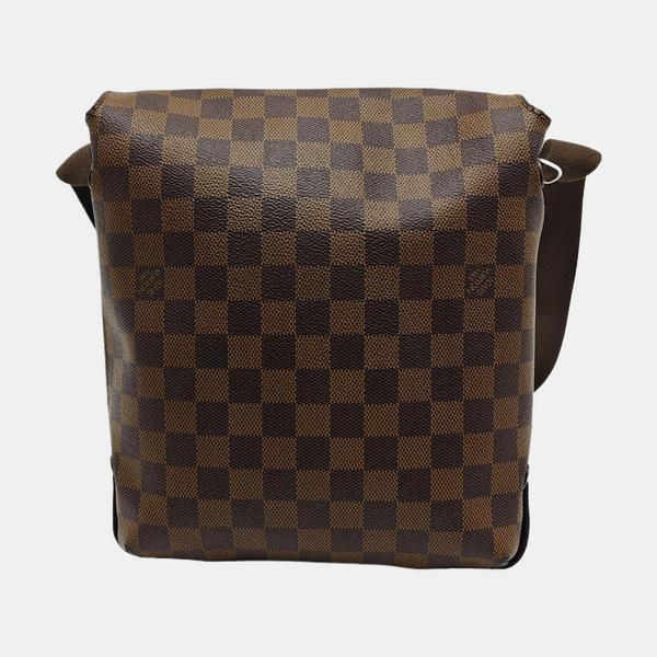 BROOKLYN PM Damier Ebene Coated Canvas Brown