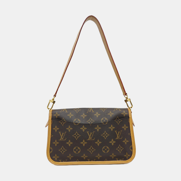 DIANE Monogram Coated Canvas Brown