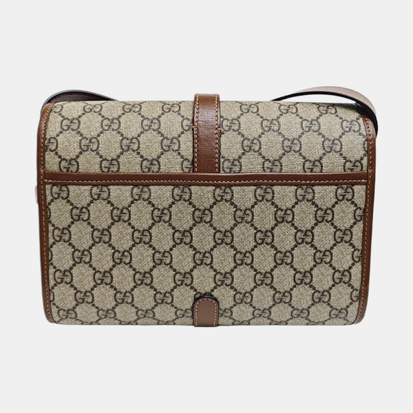 Monogram Coated Canvas Shoulder Bag Beige