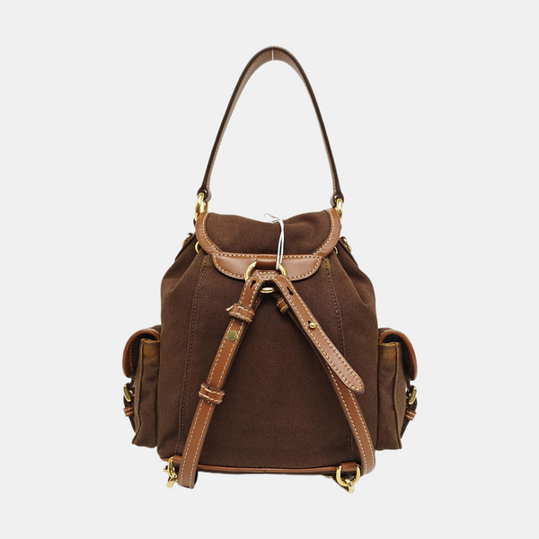 Fabric Backpack Brown