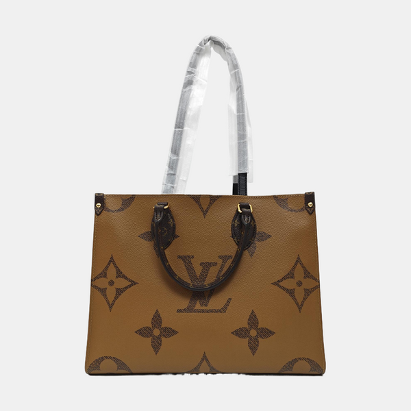 ONTHEGO MM Monogram Coated Canvas Brown
