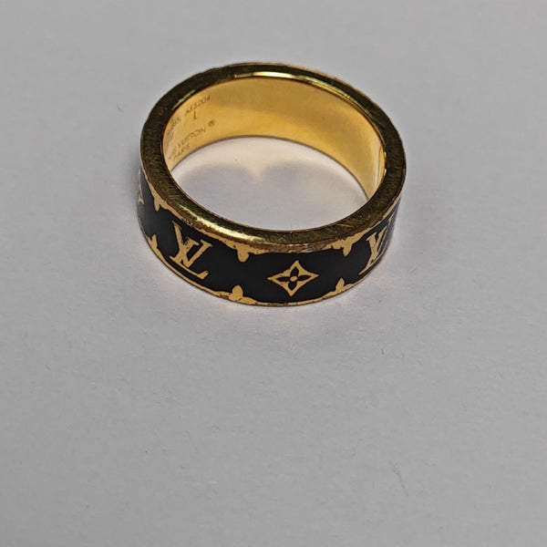 Metal Black Ring EU 56