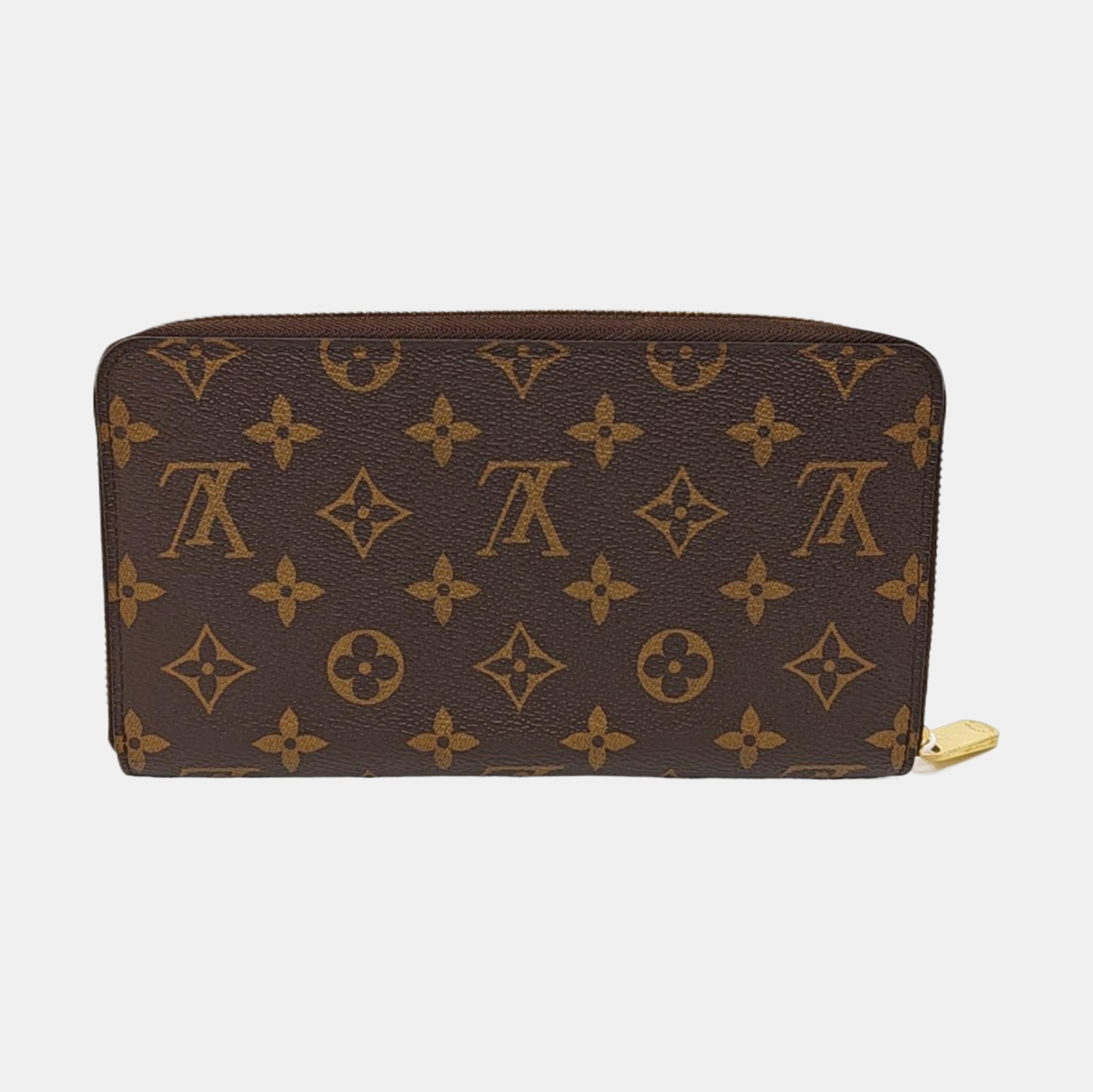 ZIPPY Monogram Coated Canvas Brown Wallet