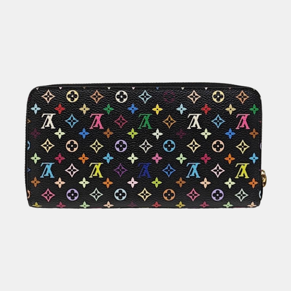 LV × TM ZIPPY Monogram Coated Canvas Black Wallet