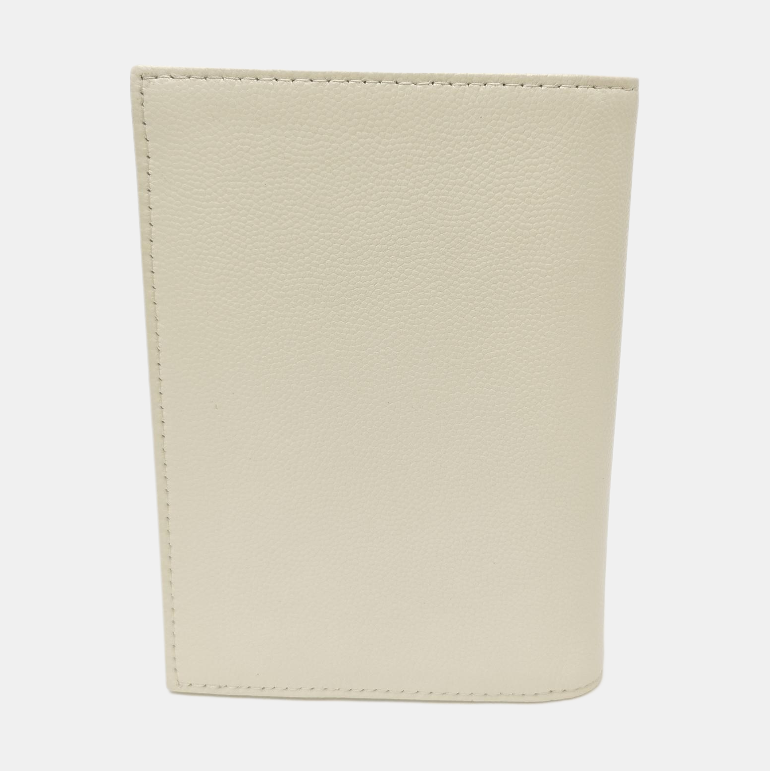 Quilted Grained Calfskin Wallet Beige