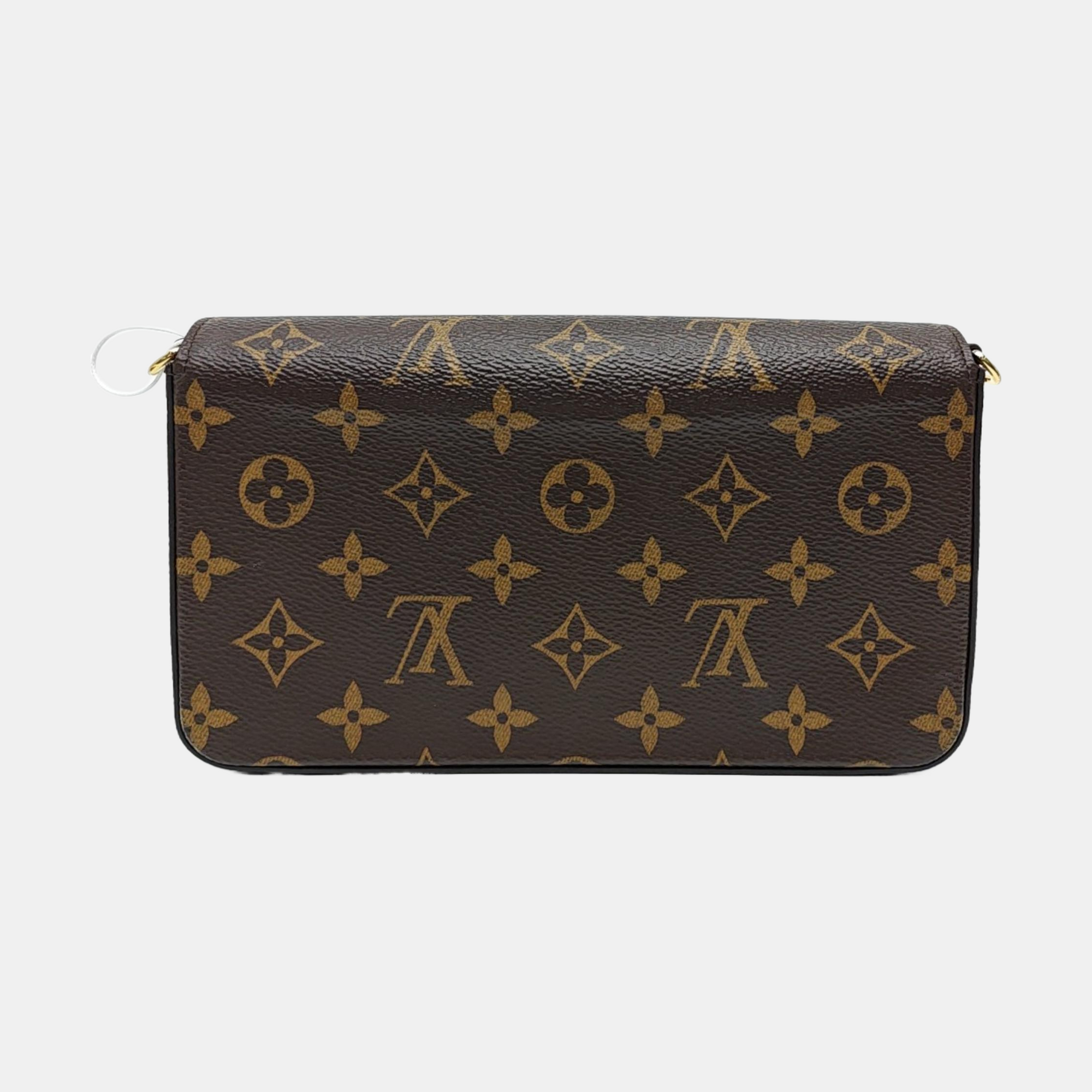 FÉLICIE Monogram Coated Canvas Brown