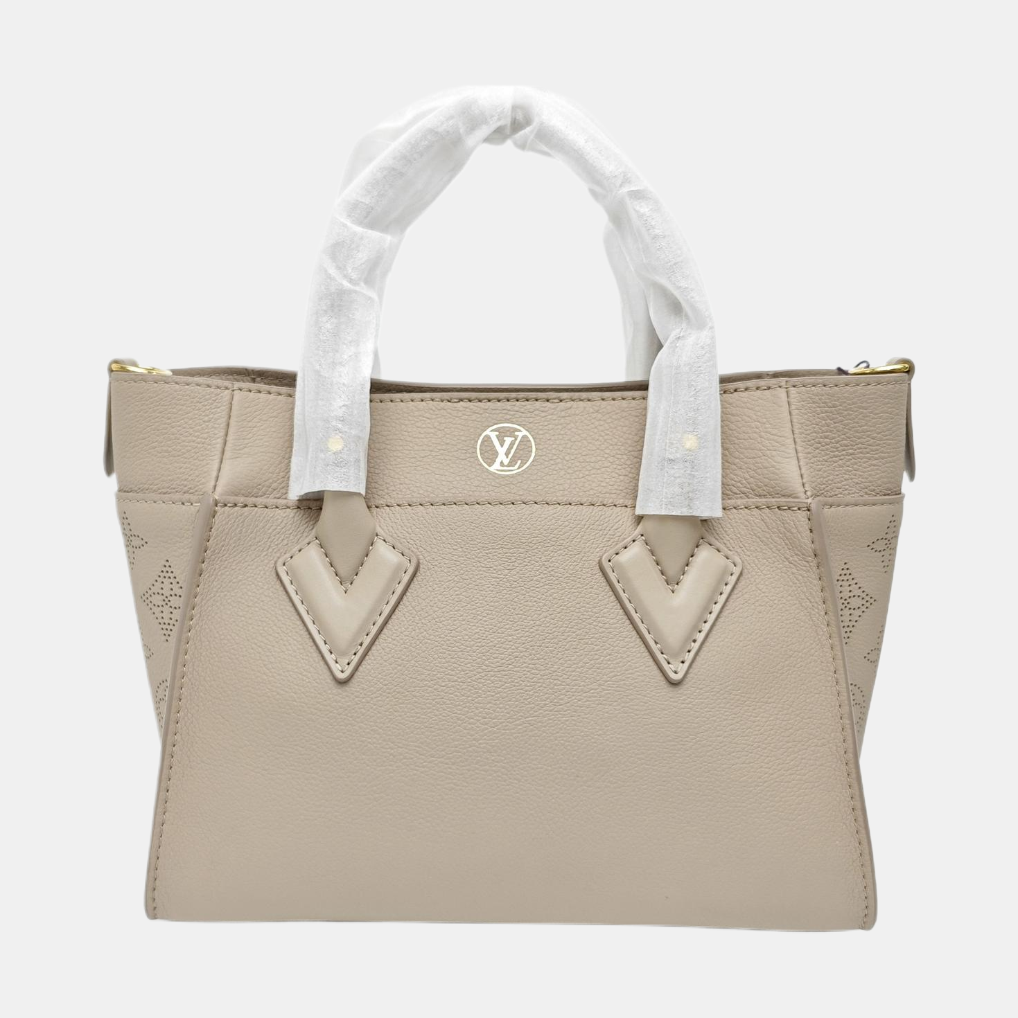 ON MY SIDE PM Monogram Calfskin Beige