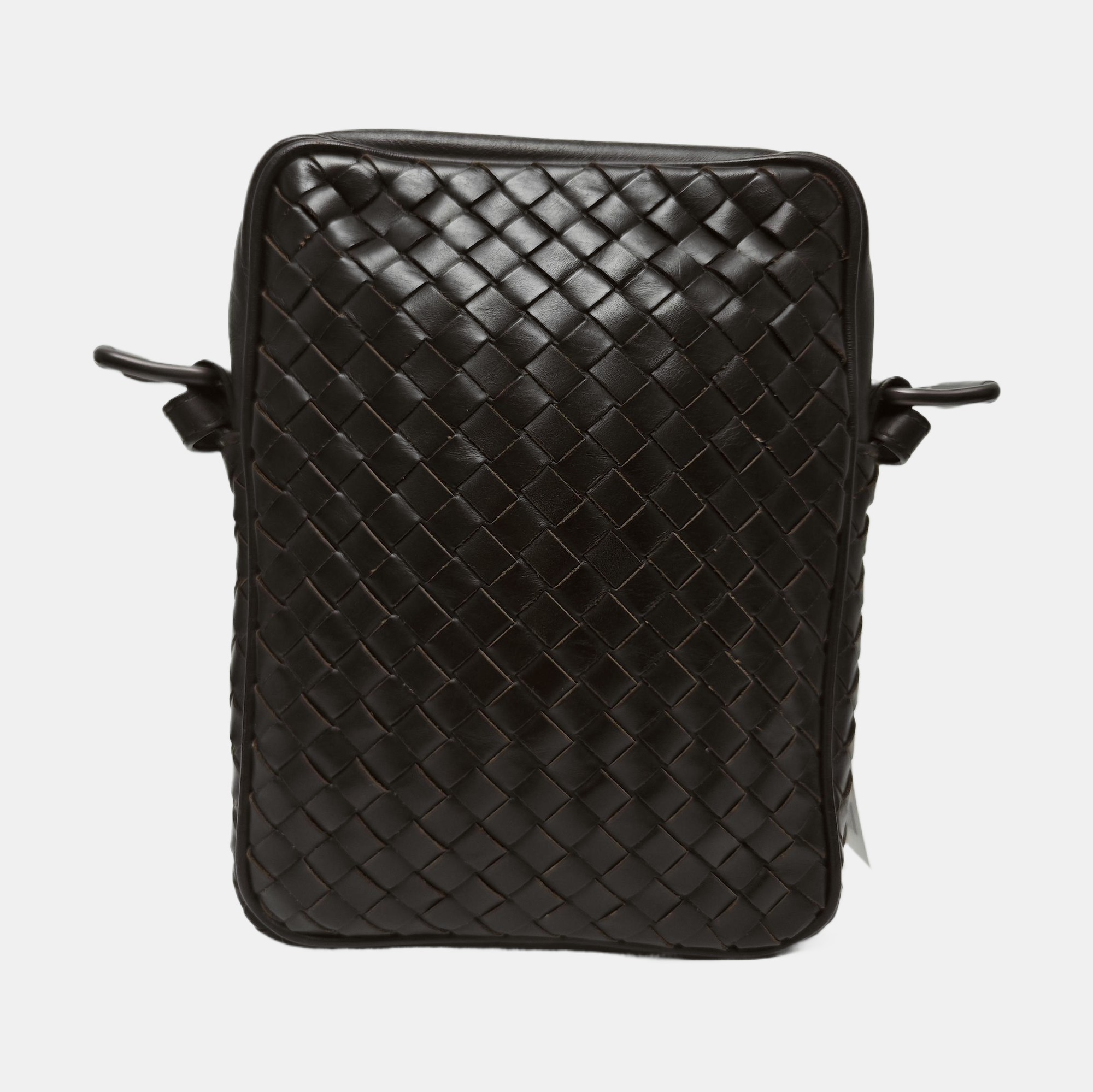 Calfskin Crossbody Bag Brown
