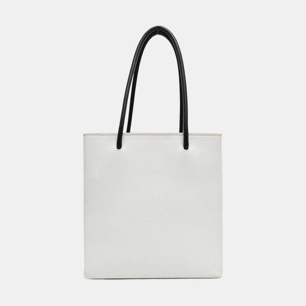 Shopping Bag Super Mini Calfskin White