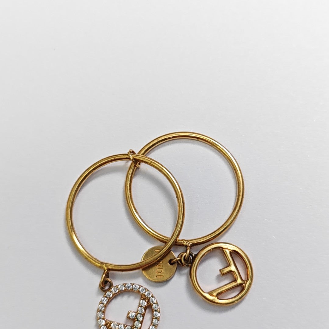 F Is Metal Gold Ring EU 56