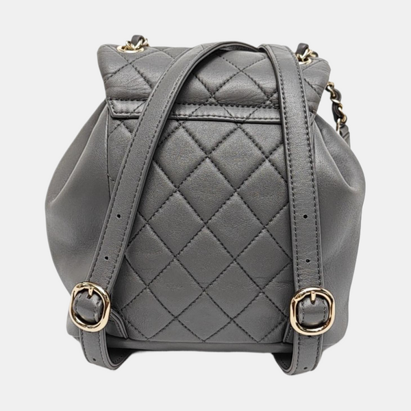 DUMA Small Quilted Calfskin Gray