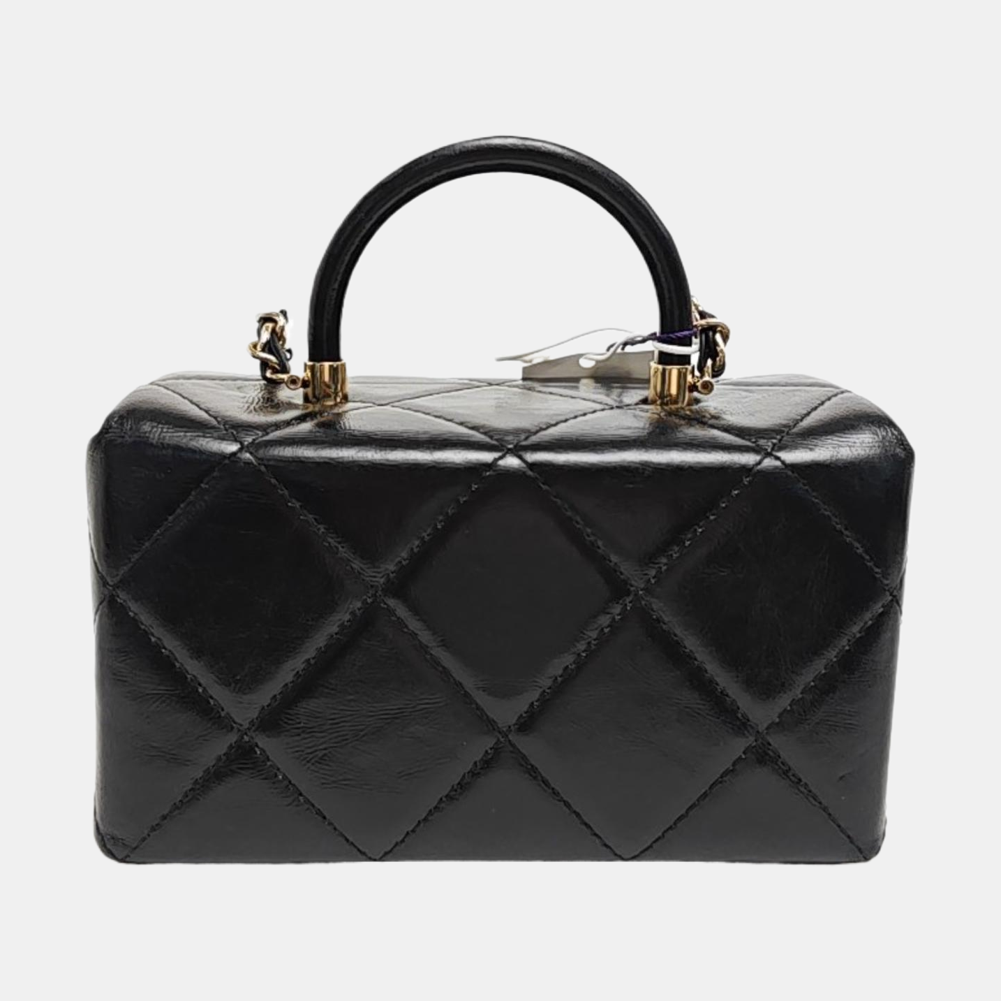 Quilted Calfskin Shoulder Bag Mini Black