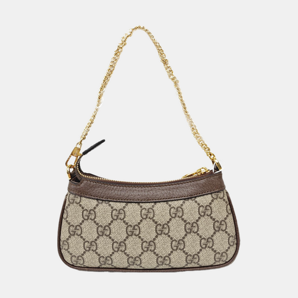 Ophidia Mini Monogram Coated Canvas Beige