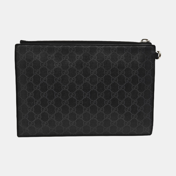 Courrier Monogram Coated Canvas Black