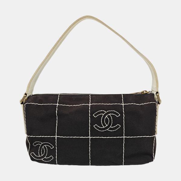 SQUARE STITCH Quilted Canvas Black