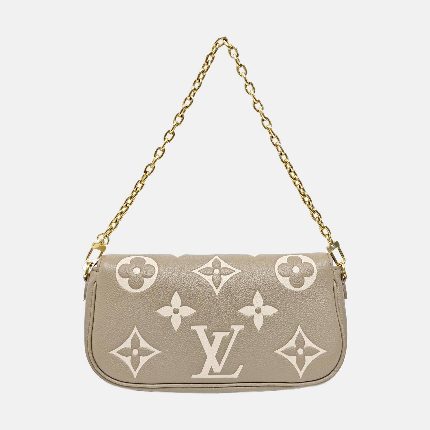 IVY Monogram Calfskin Gray