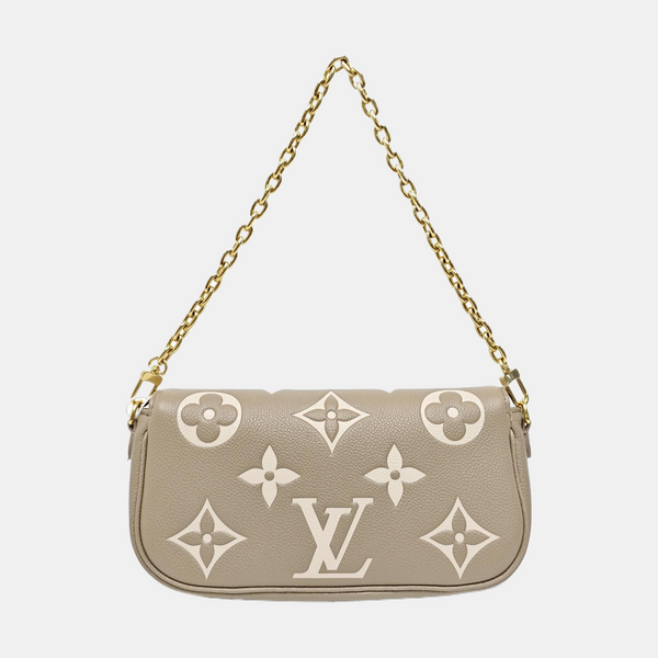 IVY Monogram Calfskin Gray