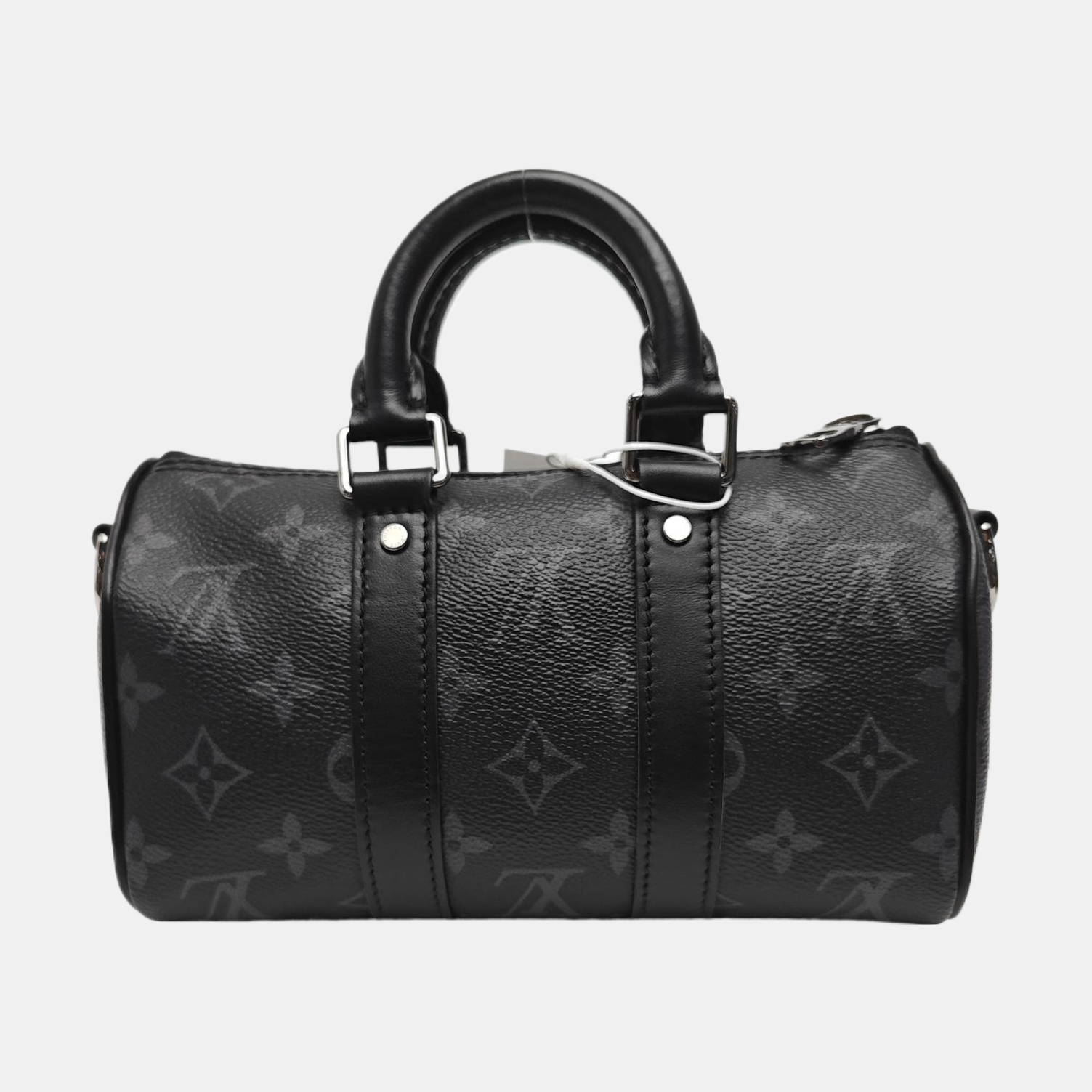 KEEPALL Mini Monogram Coated Canvas Black