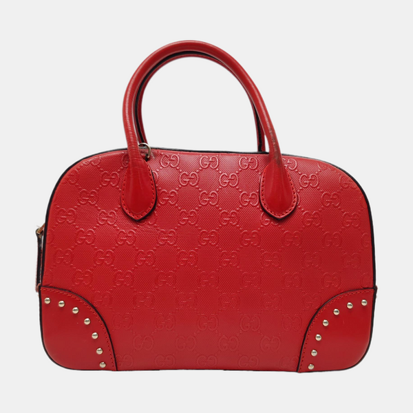 Microguccissima Calfskin Red