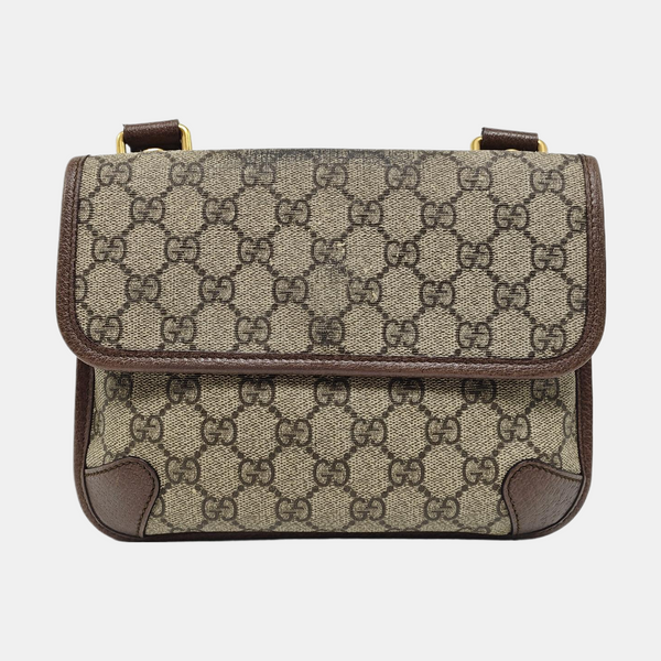 Neo Vintage Small Monogram Coated Canvas Beige