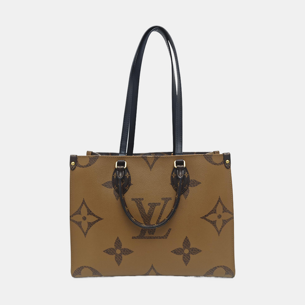 ONTHEGO MM Monogram Coated Canvas Brown