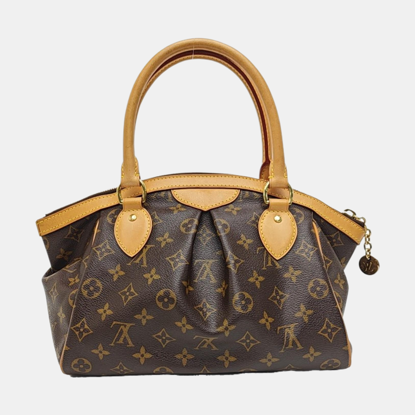 Monogram Coated Canvas Shoulder Bag Brown
